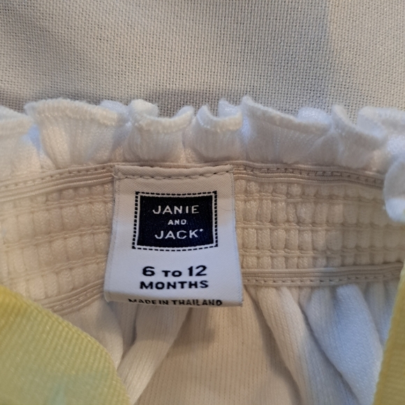 Janie and Jack 6-12 months white terry dress perfect after swim dress - Picture 2 of 6